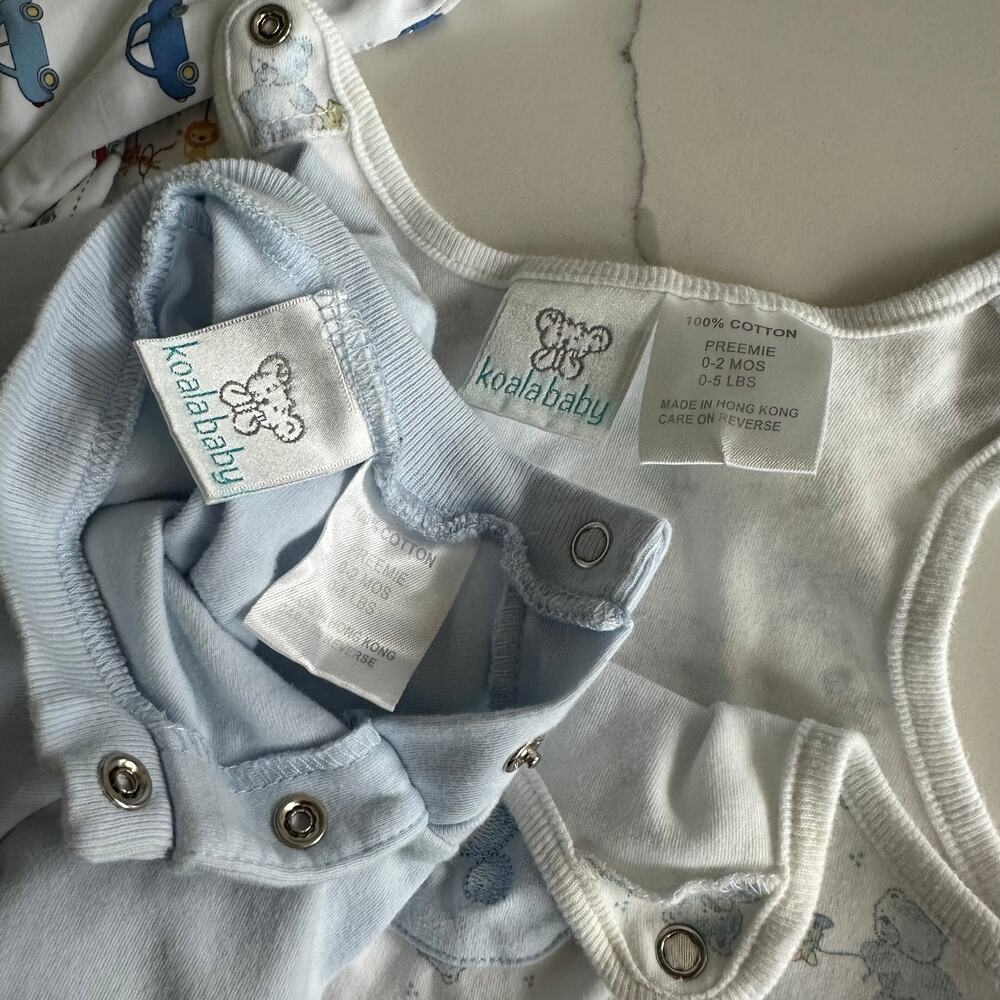 Vintage Koala Baby Bear pulling horse Romper Outfit premie - Picture 4 of 4